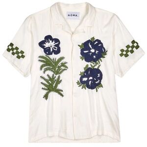 NOMA‎ TD Embroidered Short Sleeve Shirt Mens Small